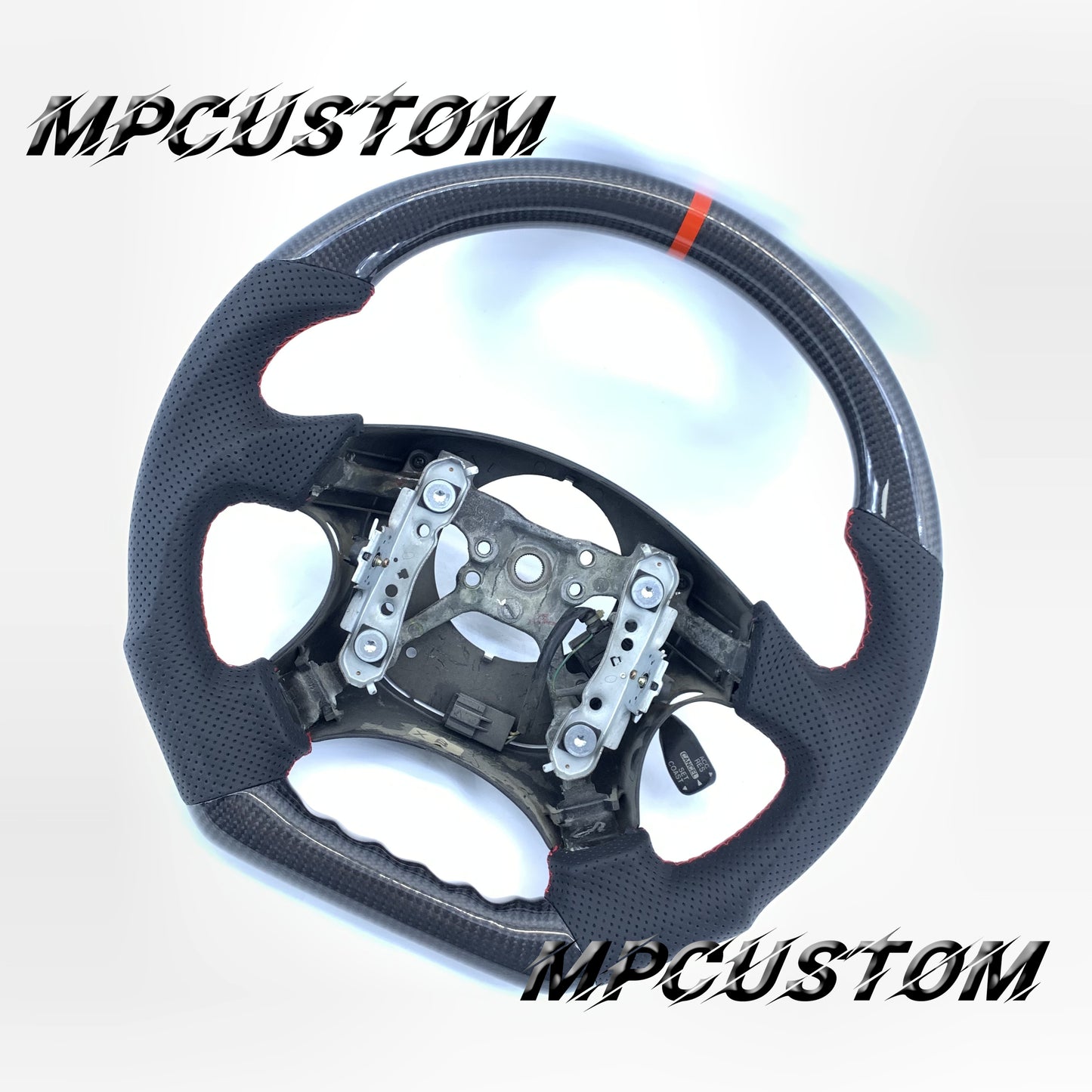 Mpcustom Subaru WRX 2002 carbon fiber steering wheel gloss