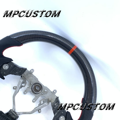 Mpcustom Subaru 2008-2014 carbon fiber steering wheel round top