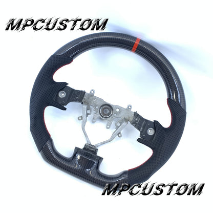 Mpcustom Subaru 2008-2014 carbon fiber steering wheel red stripe line