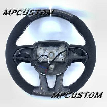 Mpcustom Dodge Challenger 2015-2021 carbon fiber steering wheel round top
