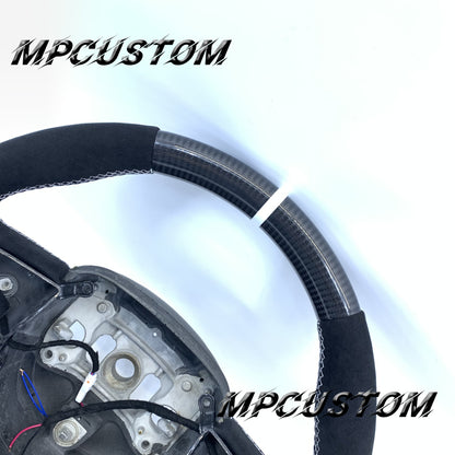 Mpcustom Dodge Challenger 2015-2021 carbon fiber steering wheel white stripe line