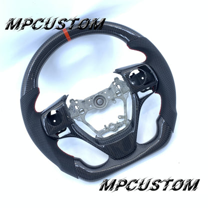 Mpcustom for Toyota Corolla 2014-2019 carbon fiber steering wheel red stripe line