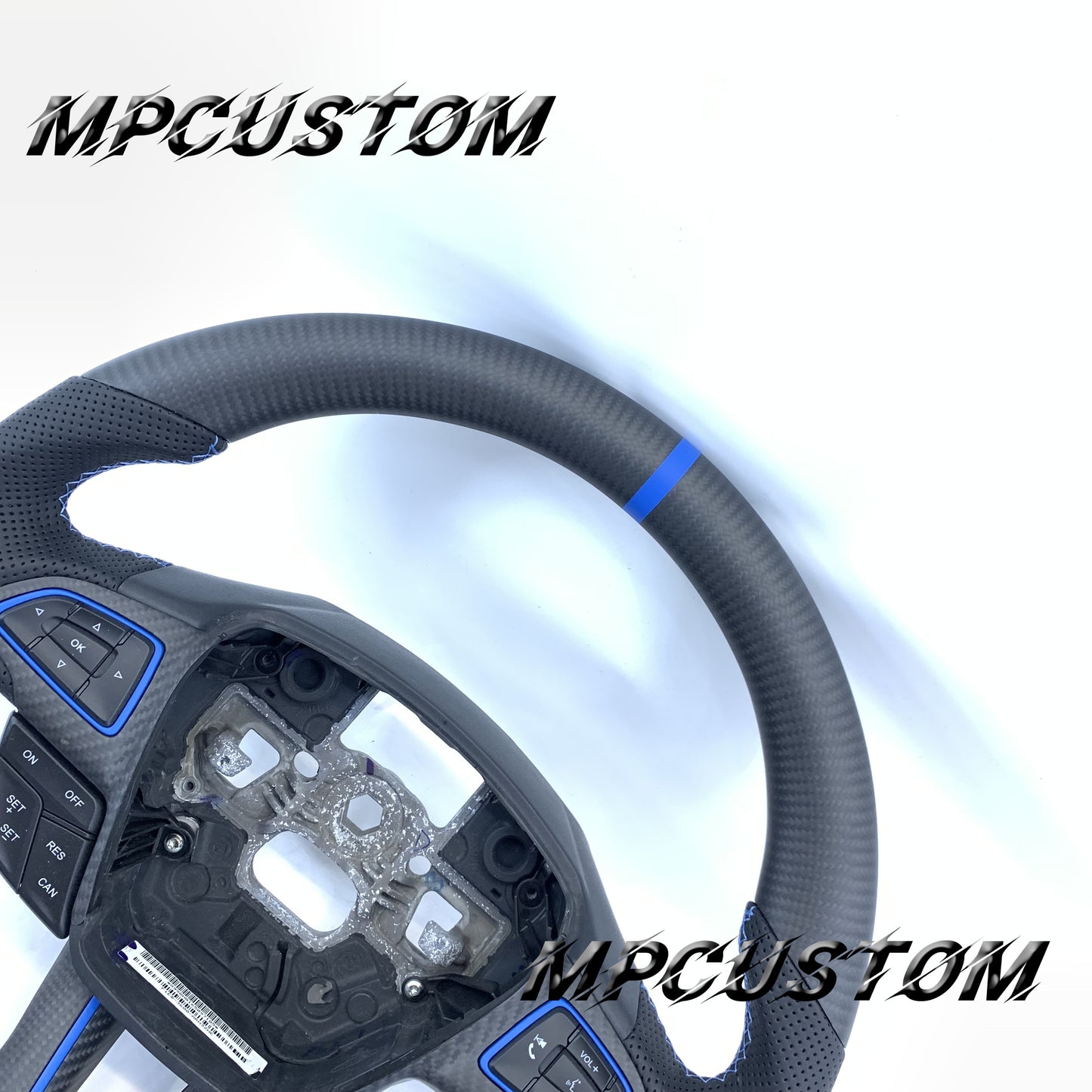 Mpcustom Ford focus mk3 2015-2018 carbon fiber steering wheel matte