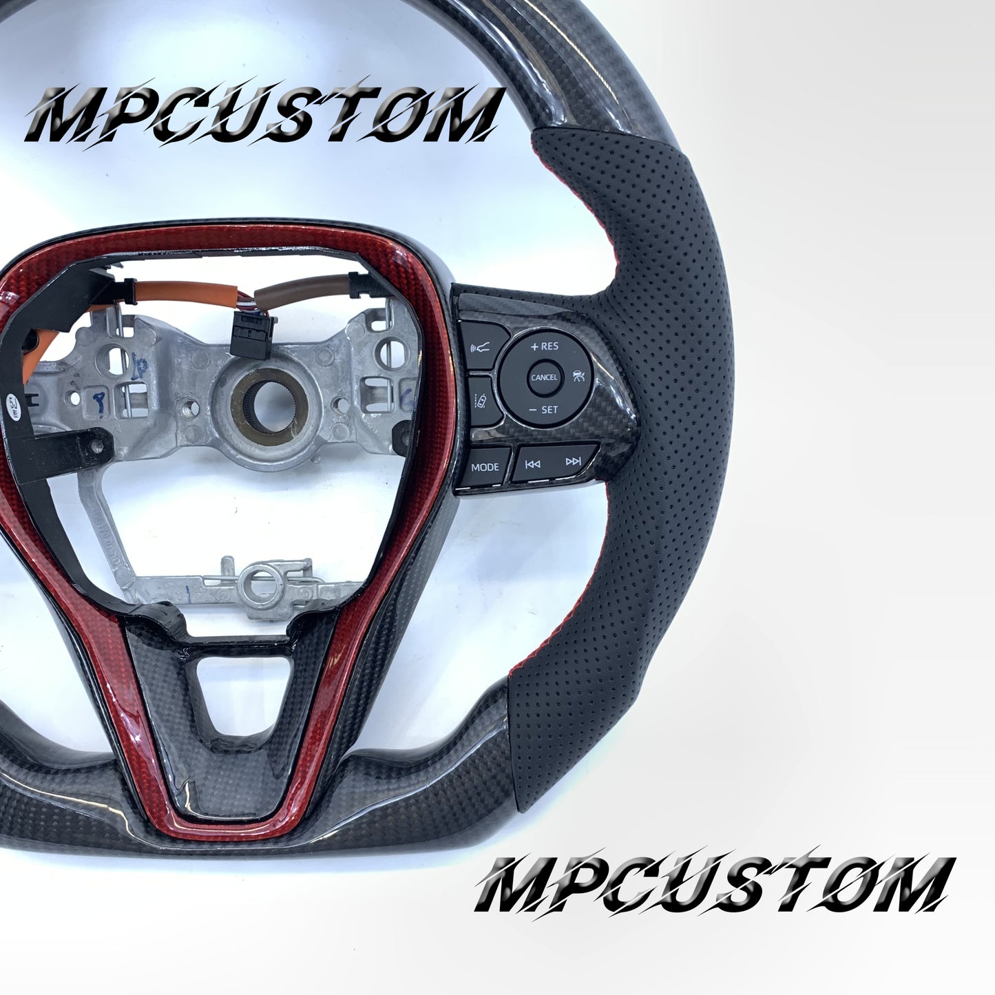 Mpcustom Toyota Corolla 2019-2021 carbon fiber steering wheel round top