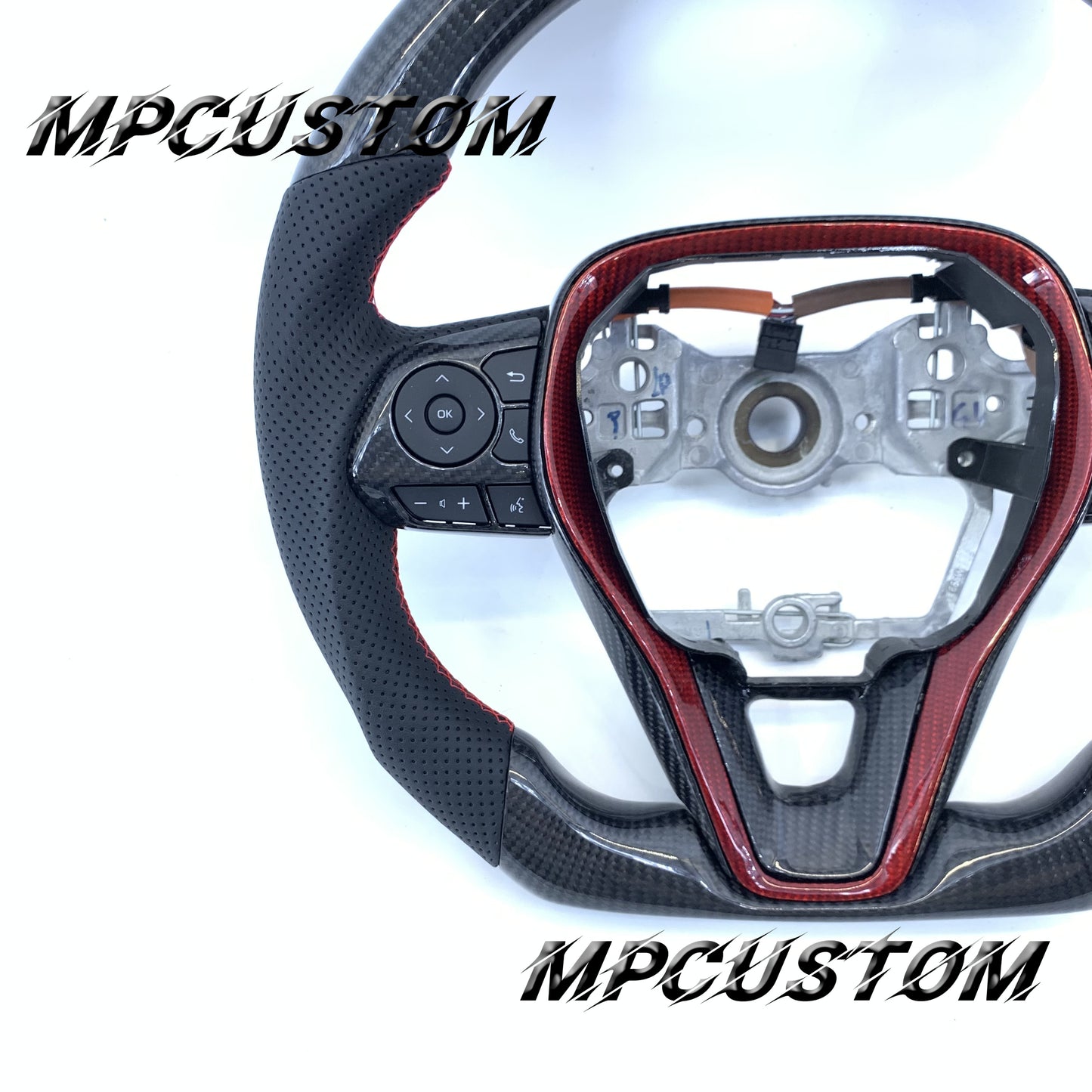 Mpcustom Toyota Corolla 2019-2021 carbon fiber steering wheel round top