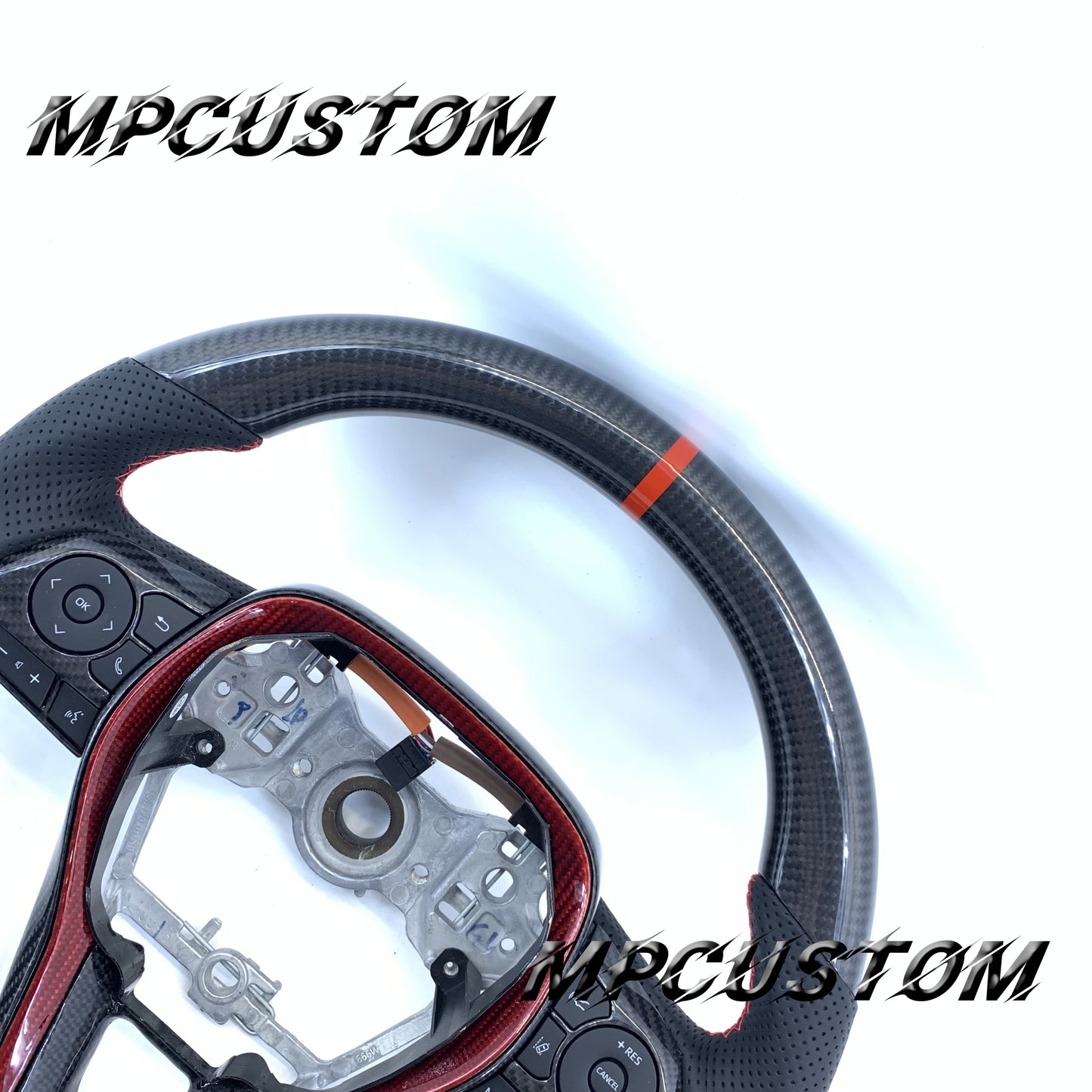 Mpcustom Toyota Corolla 2019-2021 carbon fiber steering wheel round top