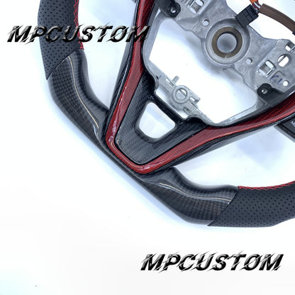 Mpcustom Toyota Corolla 2019-2021 carbon fiber steering wheel round top