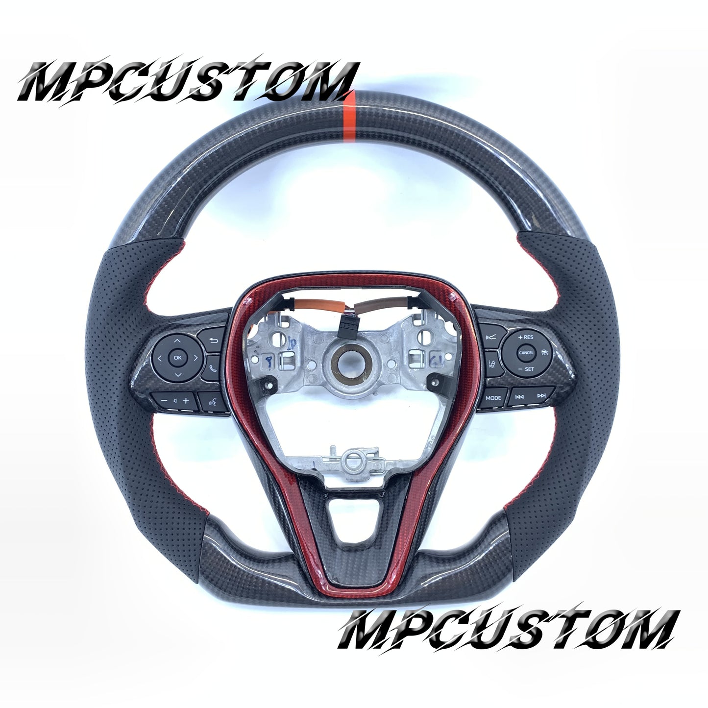 Mpcustom Toyota Corolla 2019-2021 carbon fiber steering wheel round top