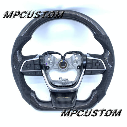 Mpcustom Toyota Highlander 2022 carbon fiber steering wheel black stitching