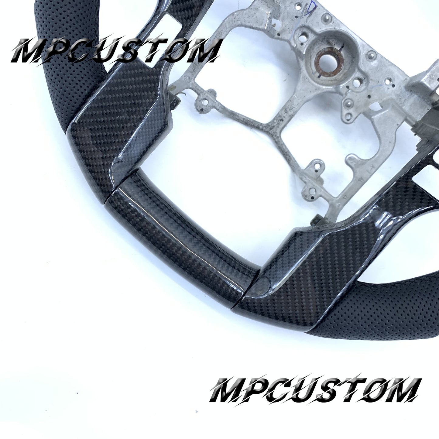 Mpcustom Toyota Tundra 2014-2017 carbon fiber steering wheel black stitching