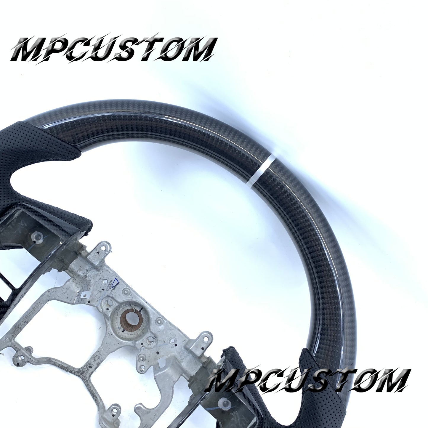 Mpcustom Toyota Tundra 2014-2017 carbon fiber steering wheel black stitching