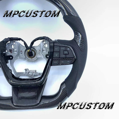 Mpcustom Toyota Highlander 2022 carbon fiber steering wheel blue stripe line