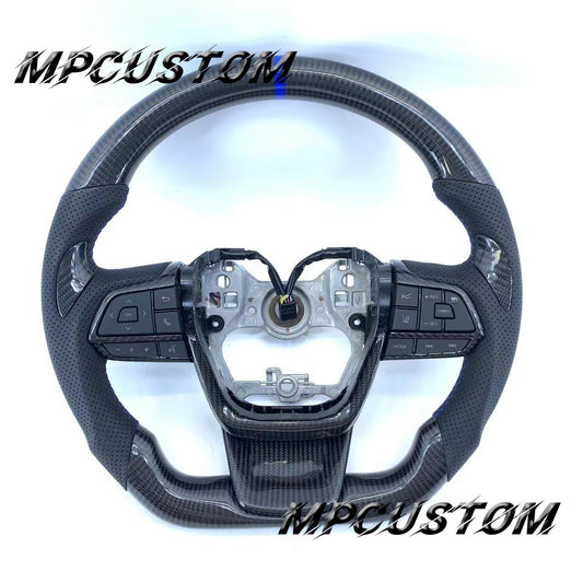Mpcustom Toyota Highlander 2022 carbon fiber steering wheel blue stitching