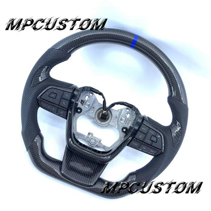 Mpcustom Toyota Highlander 2022 carbon fiber steering wheel blue stripe line