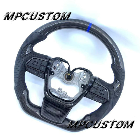 Mpcustom Toyota Highlander 2022 carbon fiber steering wheel blue stripe line