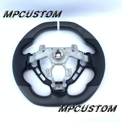 Mpcustom Nissan GTR R35 2009-2016 carbon fiber steering wheel white stripe line