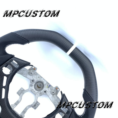 Mpcustom Nissan GTR R35 2009-2016 carbon fiber steering wheel white stripe line