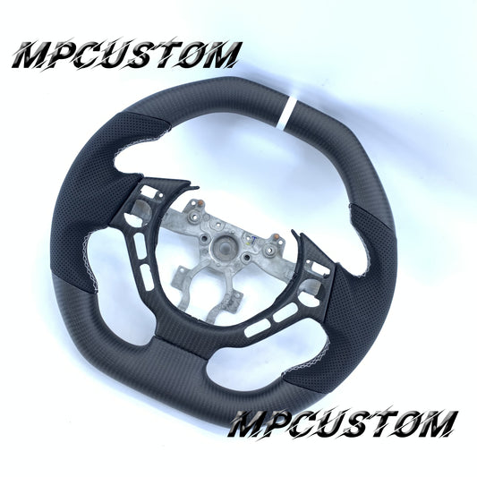 Mpcustom Nissan GTR R35 2009-2016 carbon fiber steering wheel white stripe line