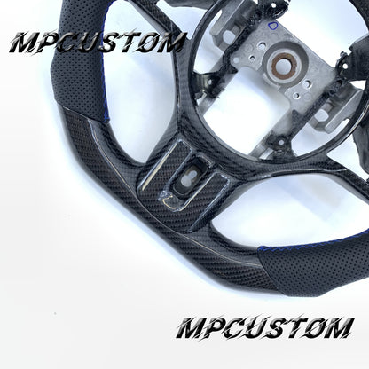 Mpcustom for Mitsubishi Lancer Evolution Evo X 2008-2015 carbon fiber steering wheel flat bottom