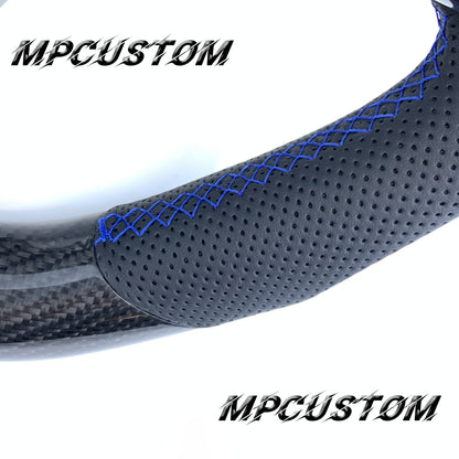 Mpcustom for Mitsubishi Lancer Evolution Evo X 2008-2015 carbon fiber steering wheel flat bottom