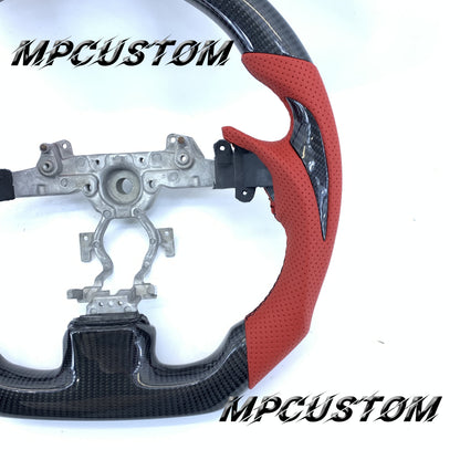 Mpcustom for Infiniti G37 2007-2015 carbon fiber steering wheel round top