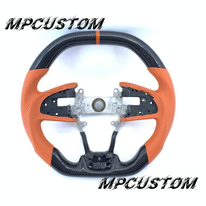 Mpcustom for Honda 10th gen Civic 2016-2021 carbon fiber steering wheel gloss