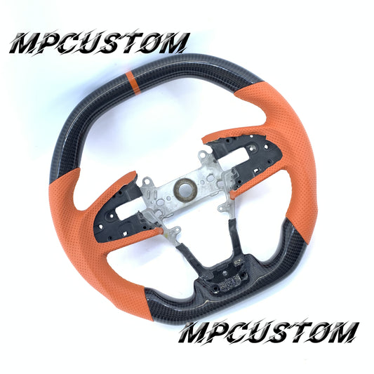 Mpcustom for Honda 10th gen Civic 2016-2021 carbon fiber steering wheel flat top