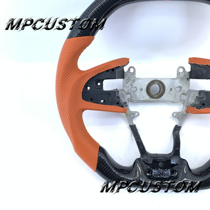 Mpcustom for Honda 10th gen Civic 2016-2021 carbon fiber steering wheel flat top