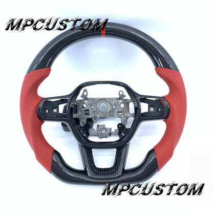 Mpcustom for Honda 11th gen Civic carbon fiber steering wheel gloss