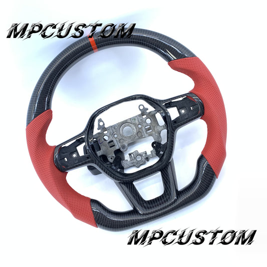Mpcustom for Honda 11th gen Civic carbon fiber steering wheel round top