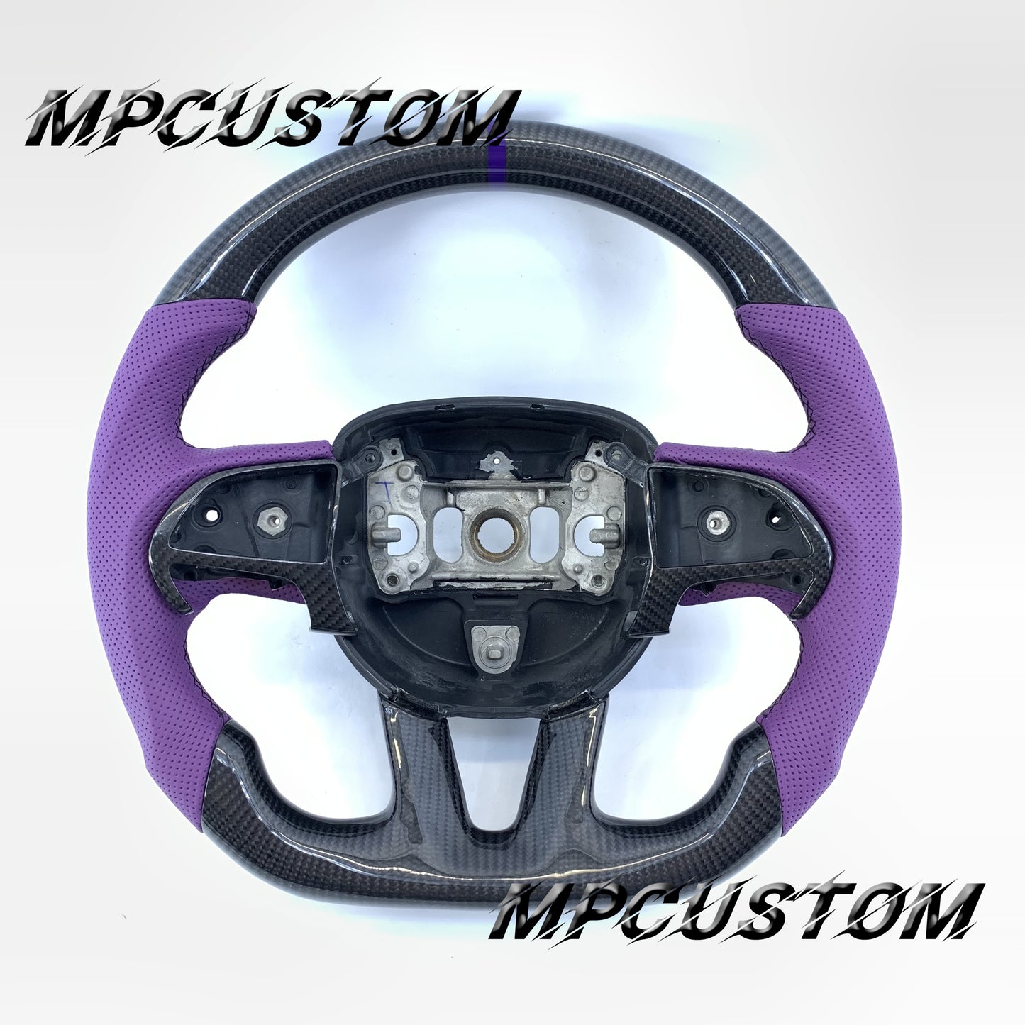 Mpcustom for Dodge Charger 2015-2021 carbon fiber steering wheel round top