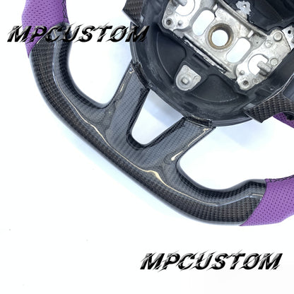 Mpcustom for Dodge Charger 2015-2021 carbon fiber steering wheel round top