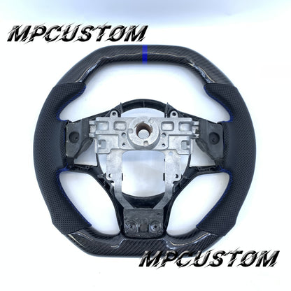 Mpcustom for Mitsubishi Lancer Evolution Evo X 2008-2015 carbon fiber steering wheel flat bottom