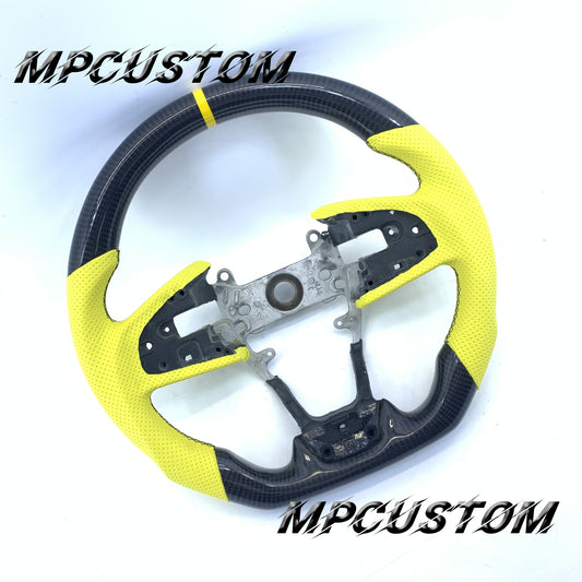 Mpcustom Honda 10th gen Civic SI 2016-2021 carbon fiber steering wheel flat bottom