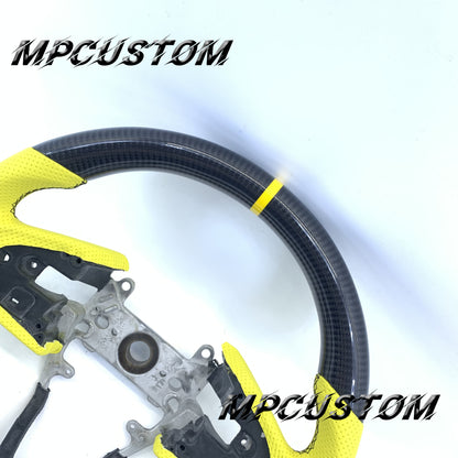 Mpcustom Honda 10th gen Civic SI 2016-2021 carbon fiber steering wheel flat bottom