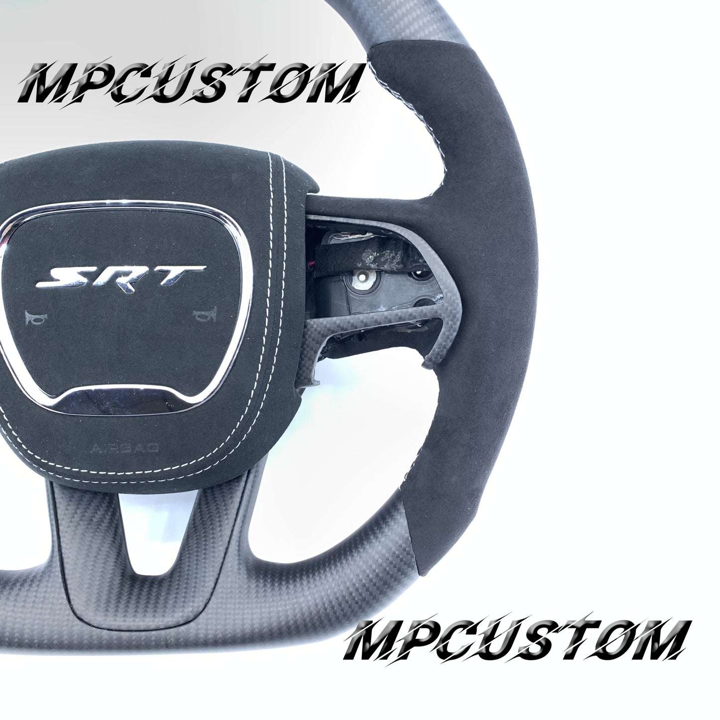 Mpcustom Dodge Charger 2015-2021 carbon fiber steering wheel round top