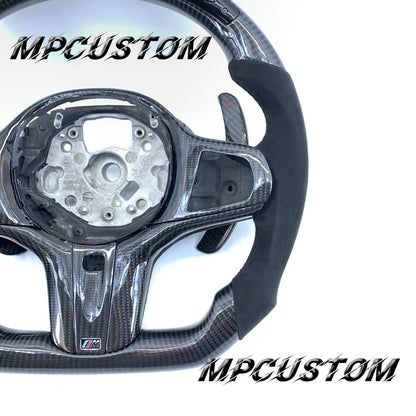 Mpcustom BMW G series carbon fiber steering wheel round top