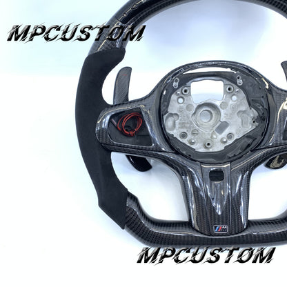 Mpcustom BMW G series carbon fiber steering wheel led