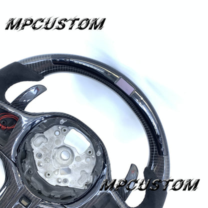 Mpcustom BMW G series carbon fiber steering wheel led