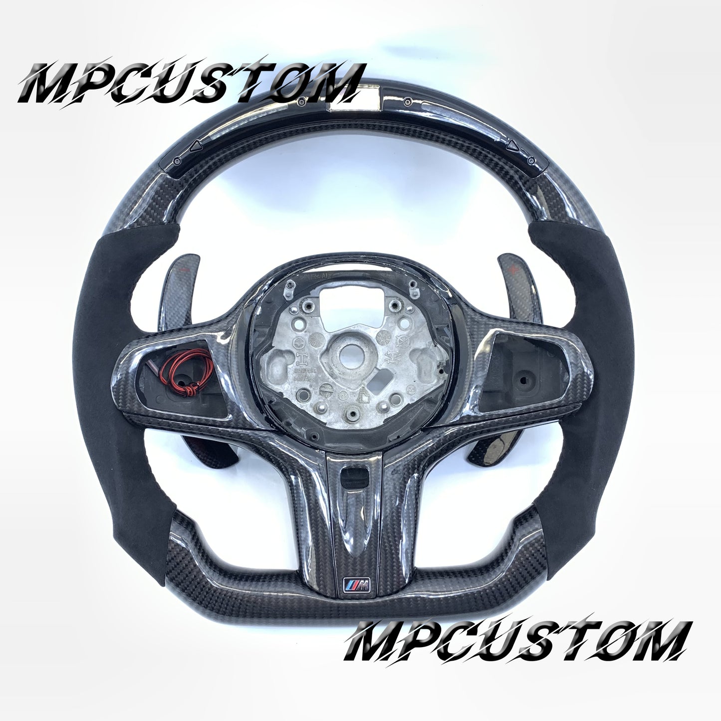 Mpcustom BMW G series carbon fiber steering wheel led