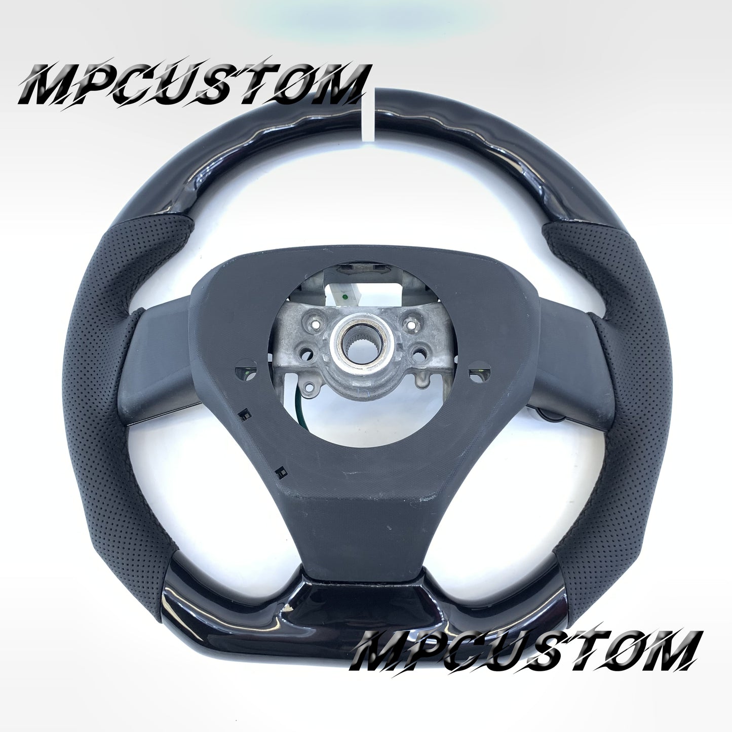 Mpcustom for Toyota IQ carbon fiber steering wheel gloss