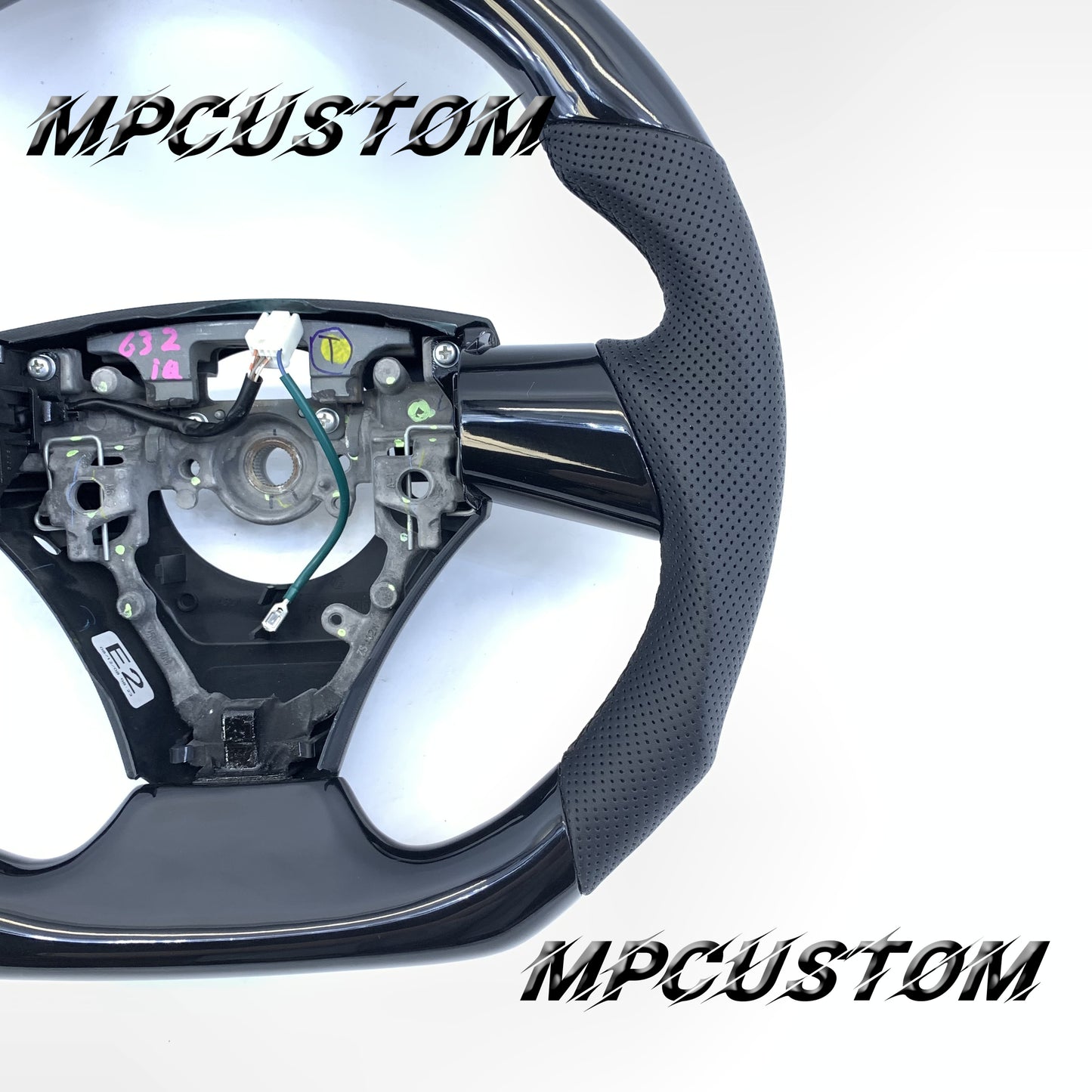 Mpcustom for Toyota IQ carbon fiber steering wheel gloss