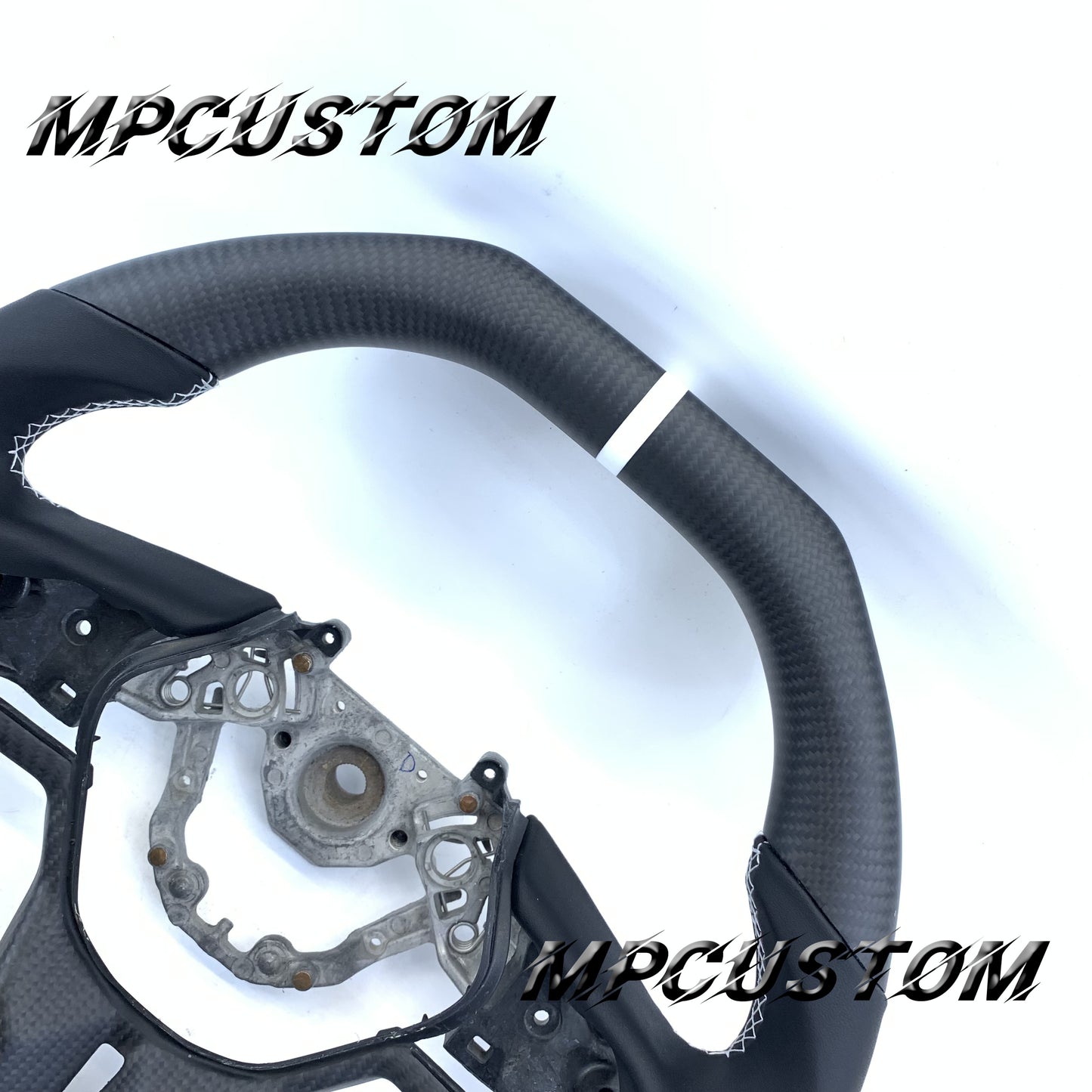 Mpcustom for Nissan GTR 2017+ carbon fiber steering wheel flat top