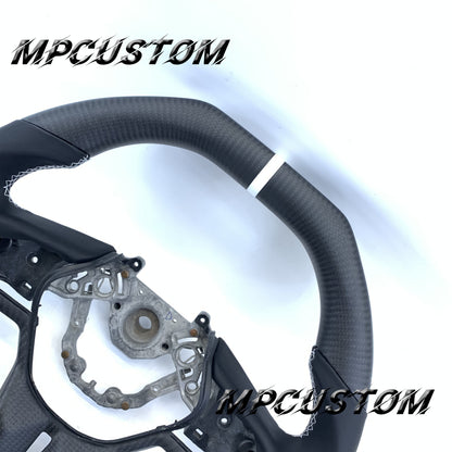 Mpcustom for Nissan GTR 2017+ carbon fiber steering wheel flat top