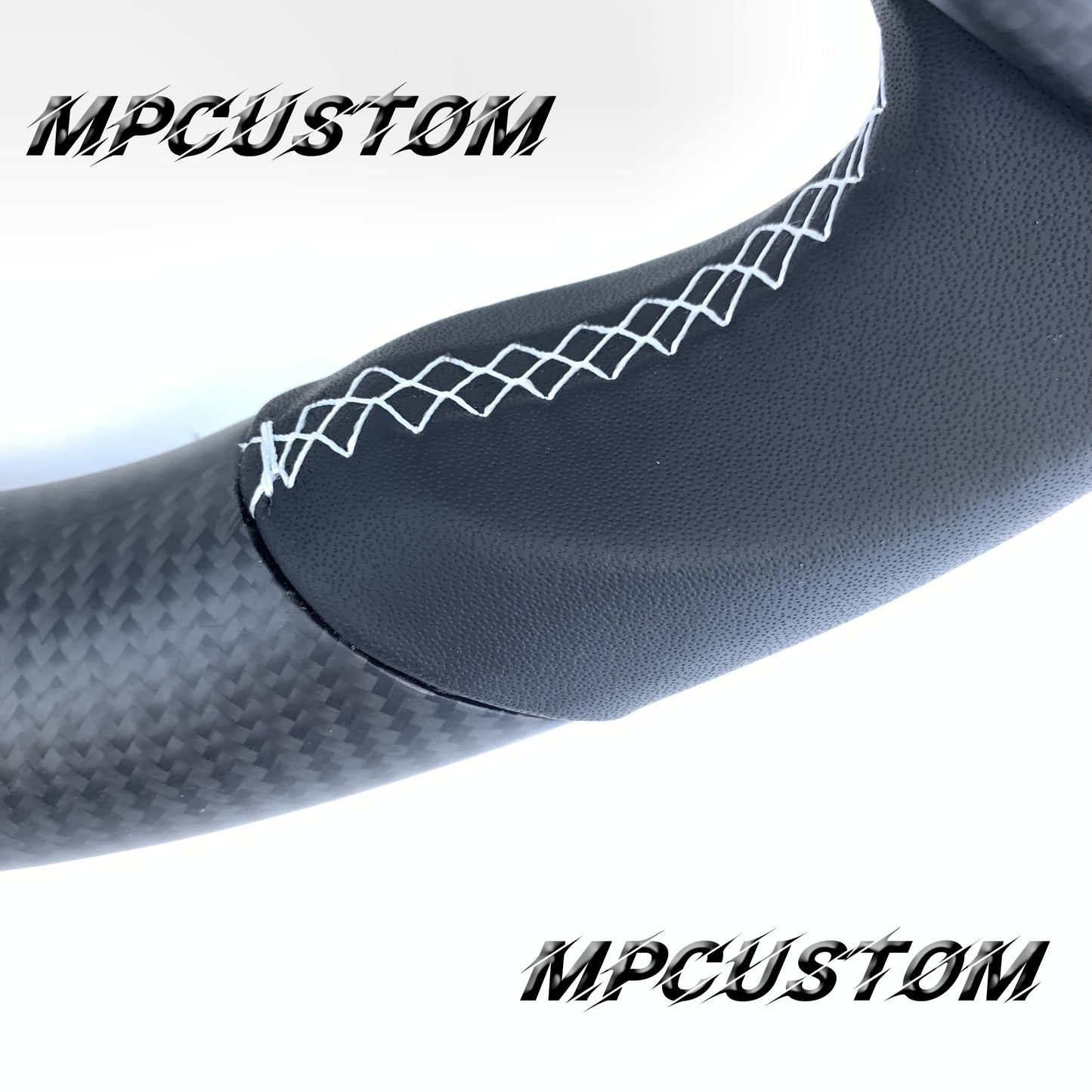 Mpcustom for Nissan GTR 2017+ carbon fiber steering wheel flat top