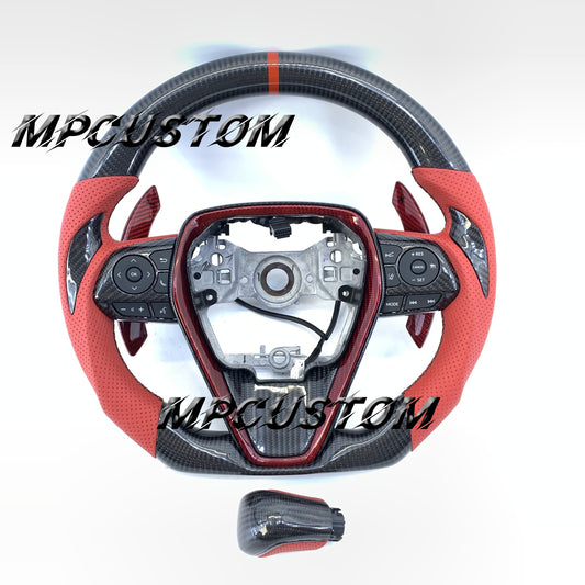 MPcustom For Toyota 8th gen camry 2018-2023 carbon fiber steering wheel