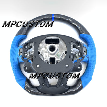 Mpcustom for Cadillac CT5 2023 carbon fiber steering wheel perforated leather