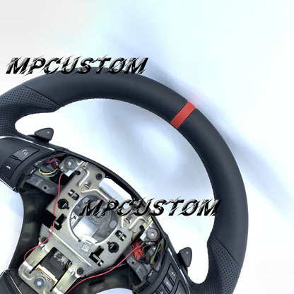 MPcustom for Chevrolet Corvette C6 ZR1 Z06 full leather steering wheel round top