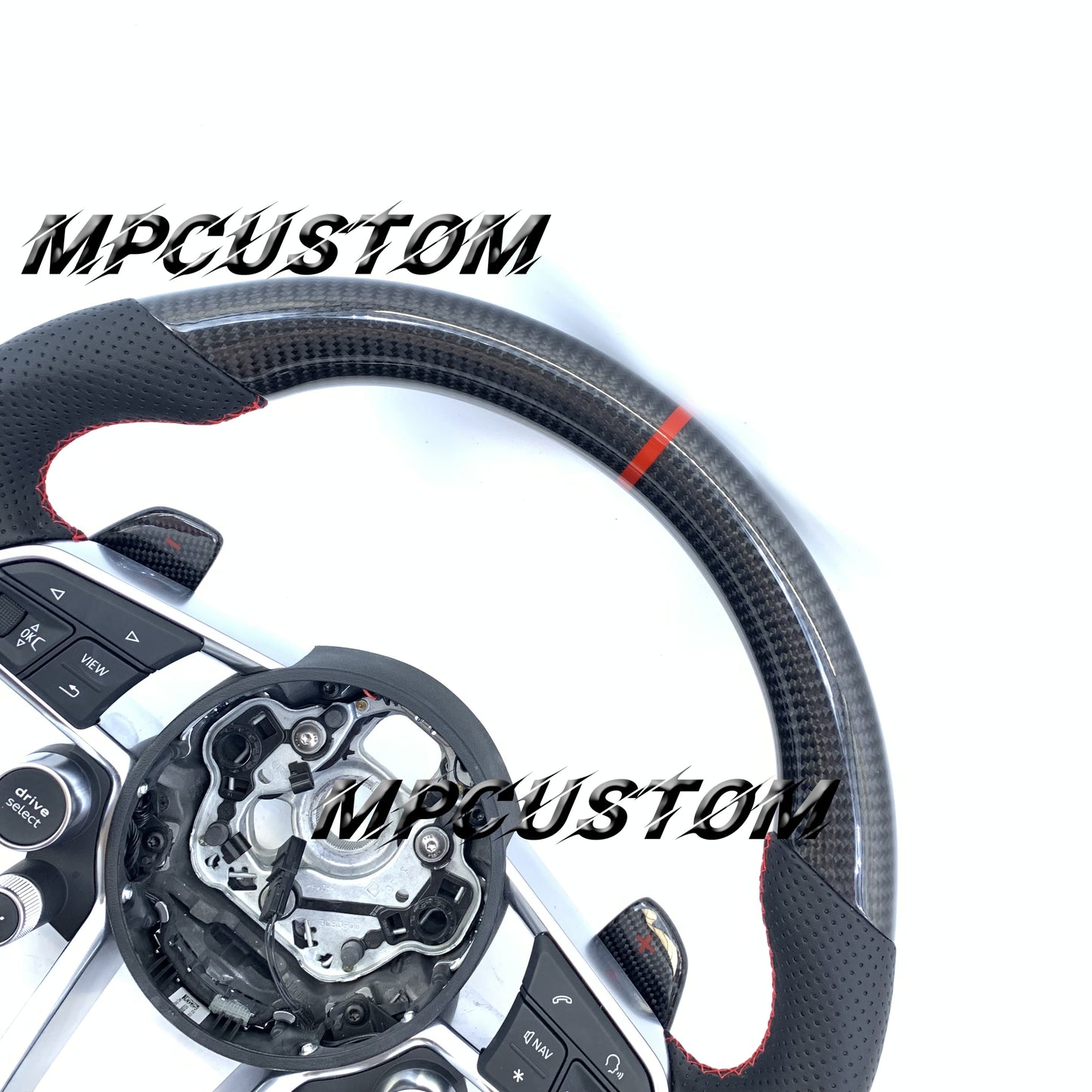 Mpcustom for Audi R8 2016+ carbon fiber steering wheel TT