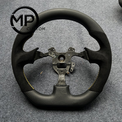 MPCUSTOM Fit For Honda S2000 1999-2009 carbon fiber steering wheel black Alcantara